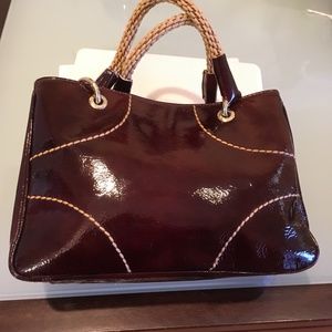 Plinio Visona patent leather handbag